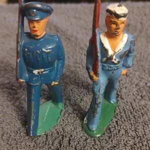 Blue Military Figurine Set